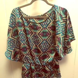 Allen B. short sleeve blouse